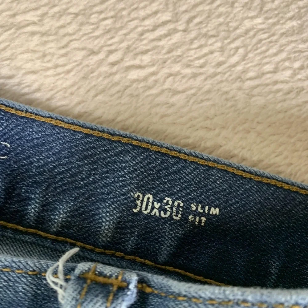 Banana Republic Jeans Mens 30x30(30x29) Light Wash Slim Fit Travel Stretch Denim